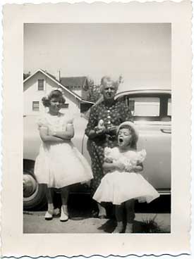 Carole, Alice (grandma) & Linda - c.1956