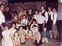 Christmas 1964 at the Williams' house.  Click to go to Family Gatherings page.